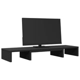 Vidaxl Monitor Standard Justerbar 80x24x10,5 cm behandlet træ sort