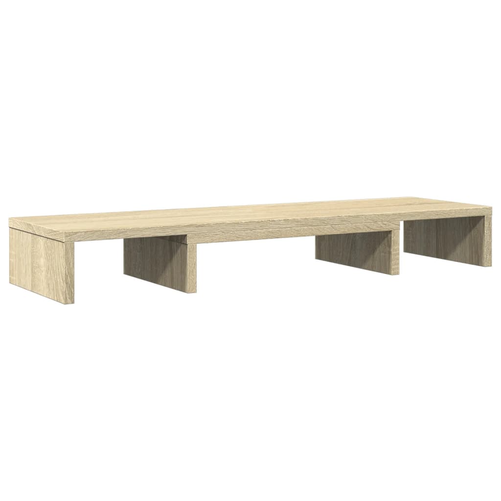 Vidaxl Monitor estándar ajustable 80x24x10.5 cm de madera sonoma roble