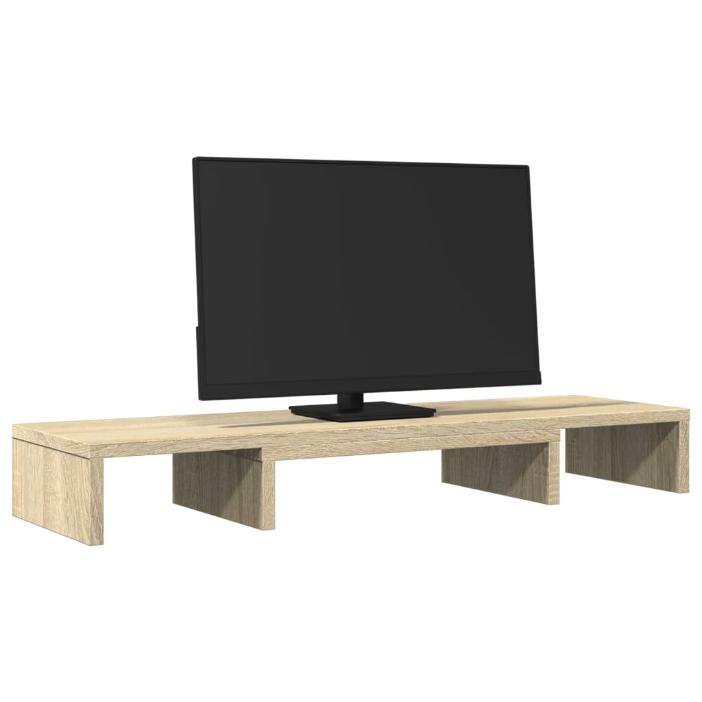 Vidaxl Monitor Standard Justerbar 80x24x10,5 cm Wood Sonoma Oak