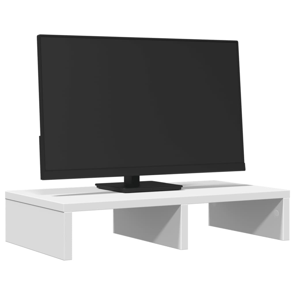 Vidaxl Monitor steht 50x27x10 cm verarbeitetes Holz weiß