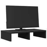 Monitor vidaxl stoi 50x27x10 cm przetworzona drewniana czarna