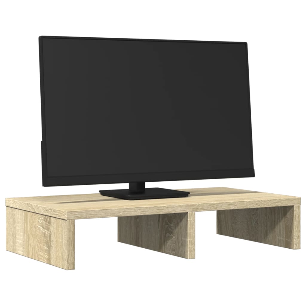 Vidaxl Monitor Standard 50x27x10 cm przetworzone drewno sonoma -dębowe kolory