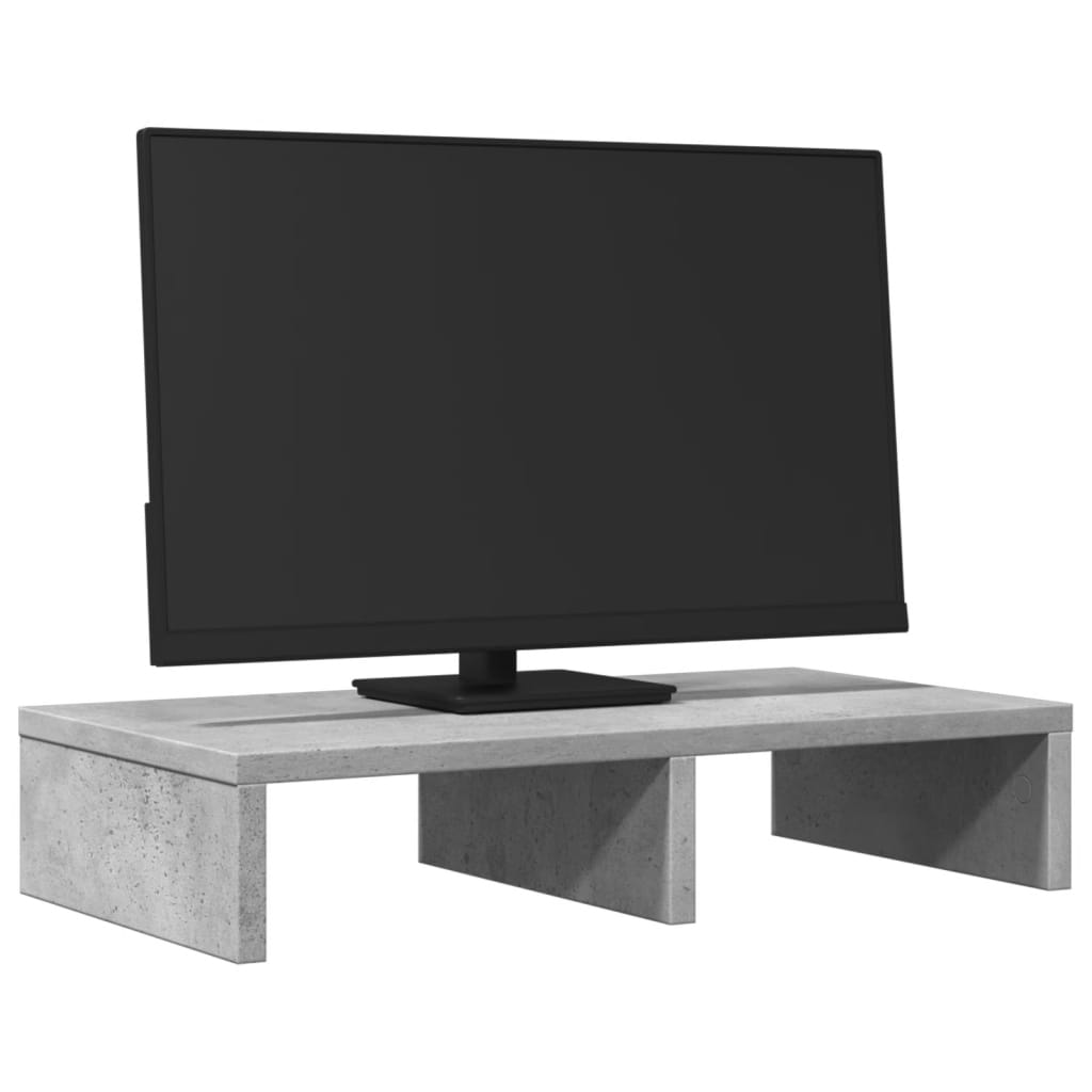 Vidaxl Monitor står 50x27x10 cm bearbeidet tre betongpris