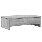 Vidaxl monitor stand with drawers 50x27x15 cm wood gray sonoma oak