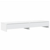 Vidaxl Monitor Stand med skuffer 100x27x15 cm Behandlet trehvit