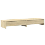 Vidaxl Monitor Stand con cassetti 100x27x15 cm Colore di quercia Sonoma Sonoma