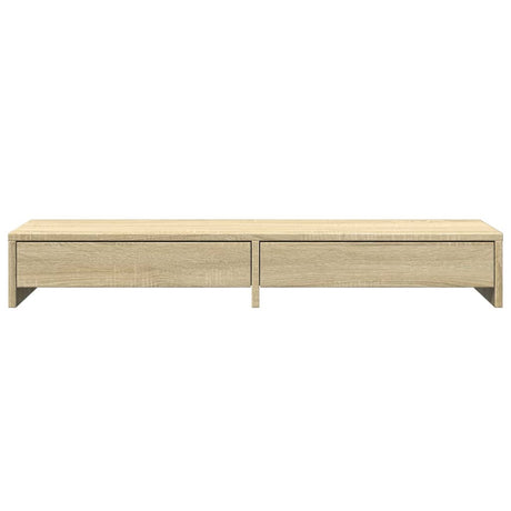Vidaxl monitorstandaard met lades sonoma eiken 100x27x15 cm bewerkt hout