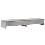 Vidaxl Monitor Stand med skuffer 100x27x15 cm Behandlet tre betongpris