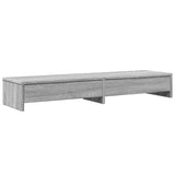 Vidaxl Monitor Stand con cajones 100x27x15 cm de madera gris de Oak