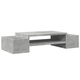 Vidaxl Monitor Stand med lagringsplass 70x27x15 cm tre betongpris