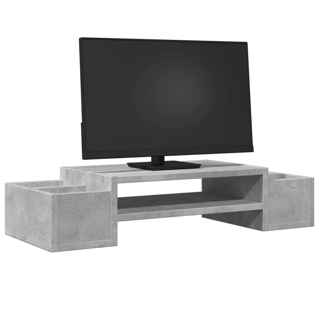 Support de moniteur Vidaxl avec espace de stockage 70x27x15 cm