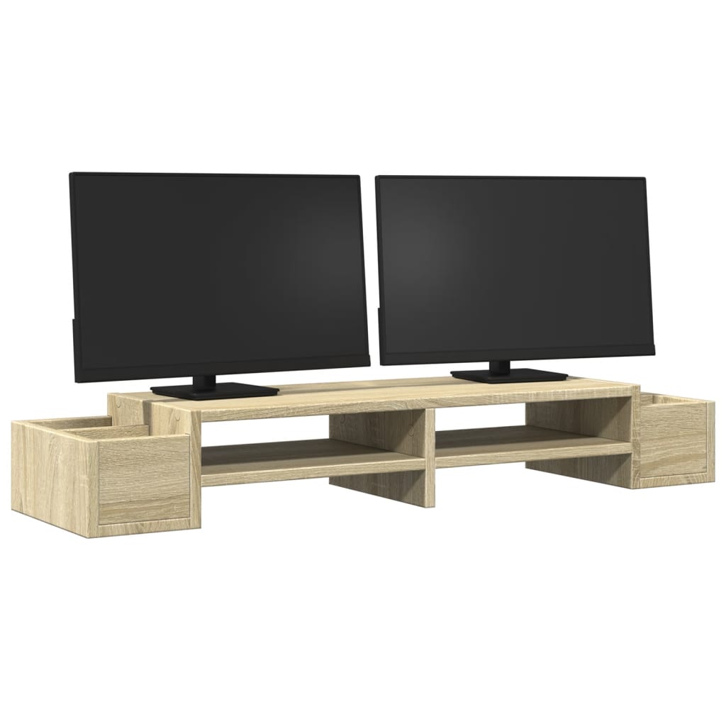 Monitor vidaxl Stand Stand STAUME 100X27X15 CM Wood Sonoma Oak