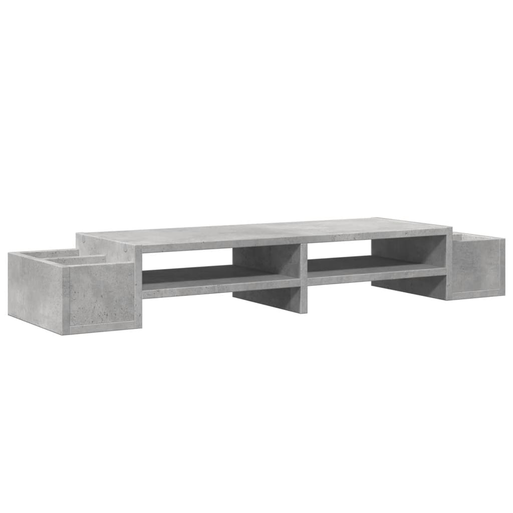 VidaXL monitor stand with storage space 100x27x15 cm wood concrete price