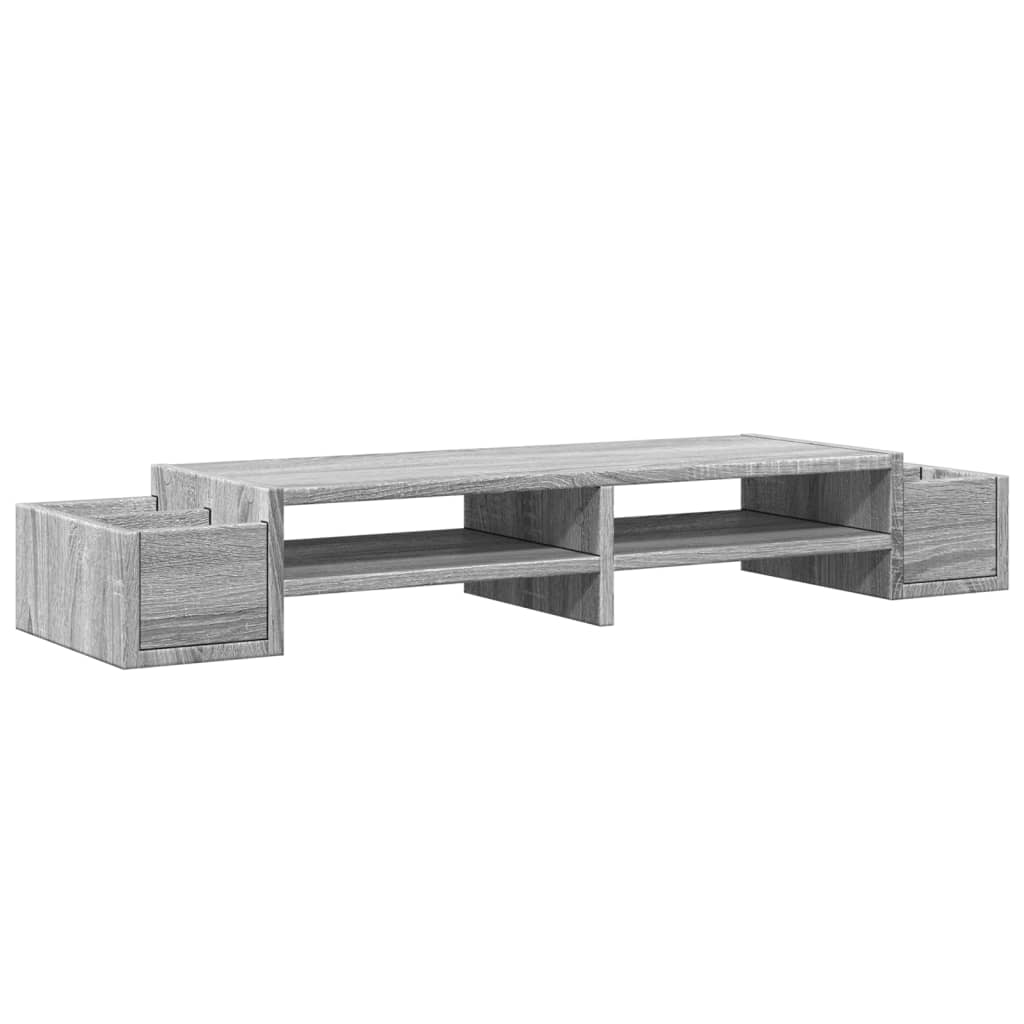 Vidaxl Monitor Stand Stoonal Space 100x27x15 cm dřevo šedá sonoma