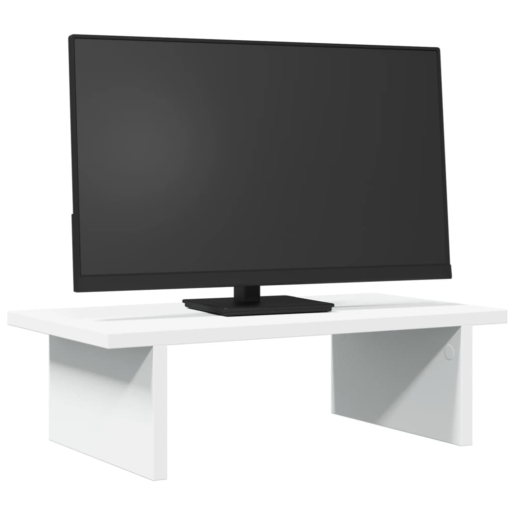 Vidaxl Monitor står 50x27x15 cm bearbeidet trehvit