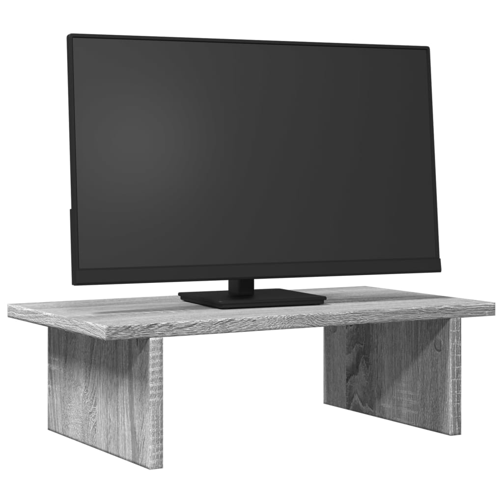 Vidaxl Monitor stojí 50x27x15 cm zpracované dřevo šedý sonoma dub