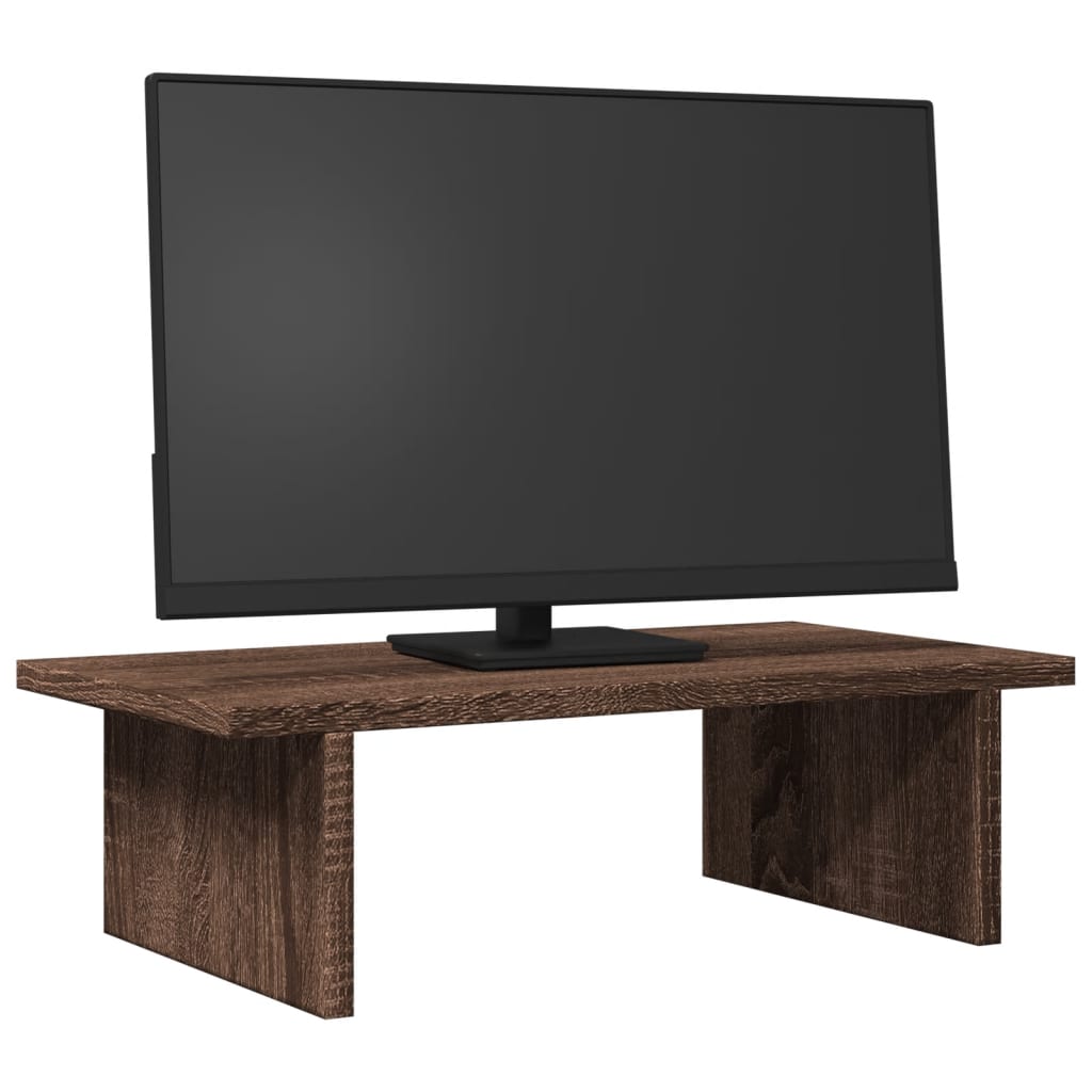 Vidaxl Monitor standard 50x27x15 cm en bois transformé en chêne brun coloré