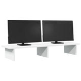 Vidaxl Monitor Standard 100x27x15 cm Behandlet trehvit