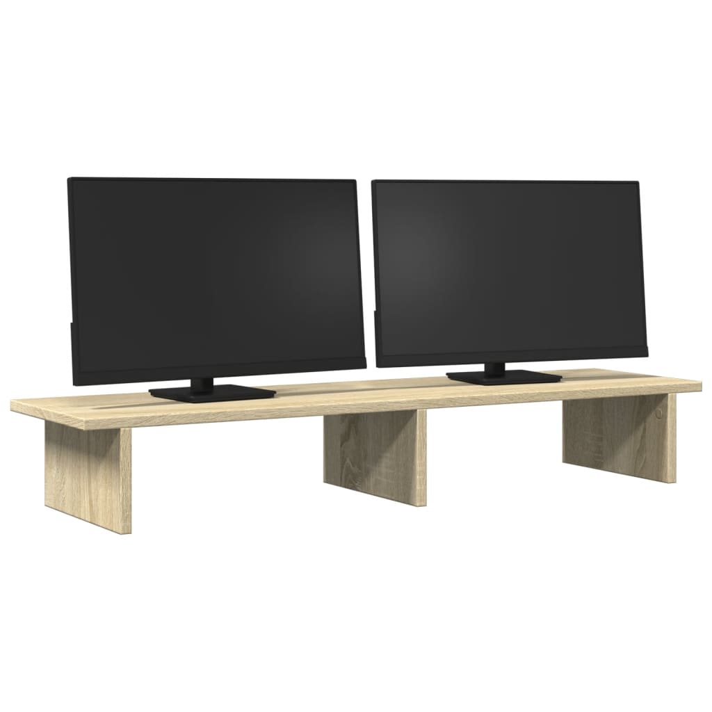 VidaXL Monitor standard 100x27x15 cm Processed wood Sonoma oak -colored