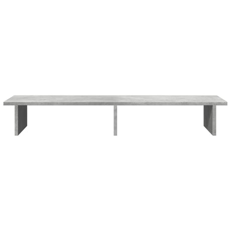 Vidaxl monitorstandaard 100x27x15 cm bewerkt hout betongrijs