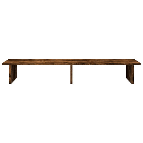 Vidaxl monitorstandaard 100x27x15 cm bewerkt hout gerookt eikenkleurig