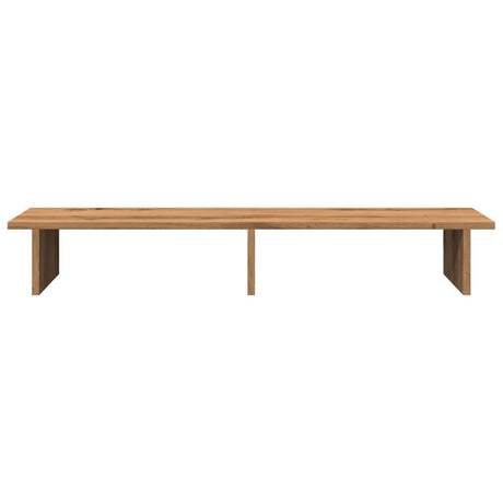 Vidaxl monitorstandaard 100x27x15 cm bewerkt hout artisanaal eiken