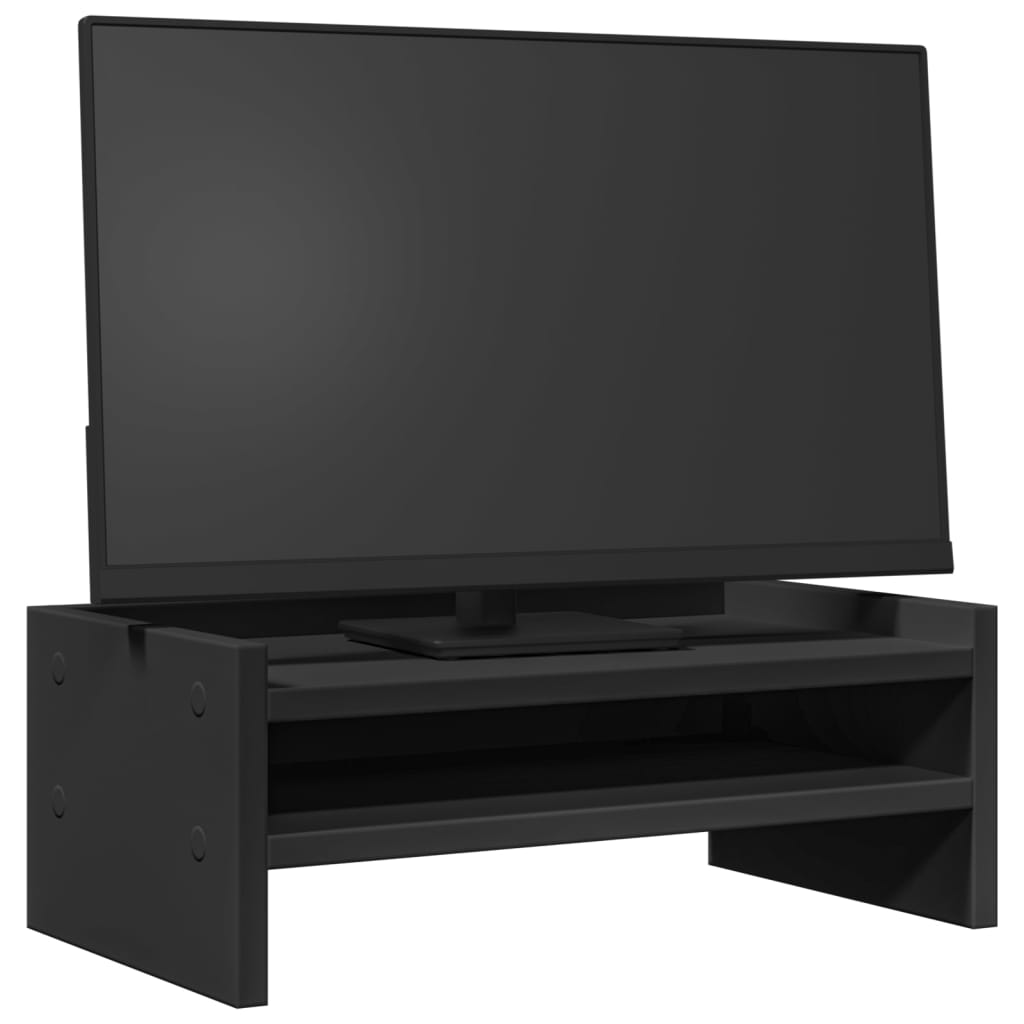 Vidaxl Monitor Stand 42x24x16 cm zpracované dřevo černé