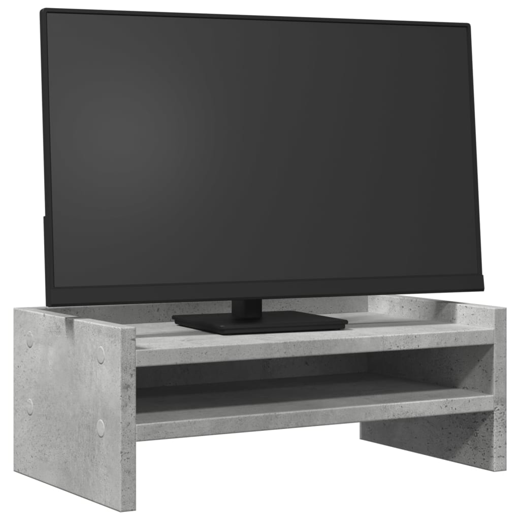 VIDAXL -Monitorstand 42x24x16 cm verarbeitete Holzbetonglijs