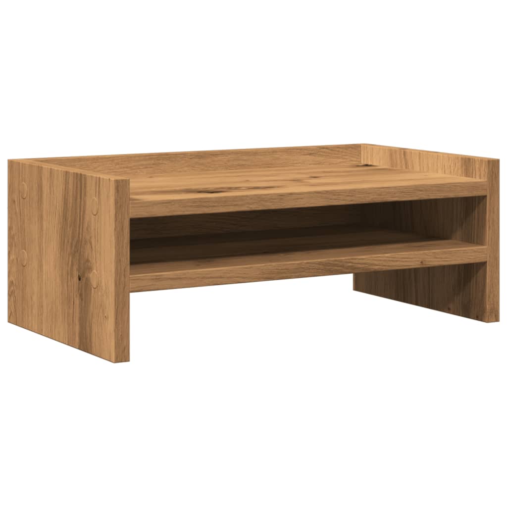 Vidaxl Monitor Stand 42x24x16 cm veraarbechte Holz Kälberaart