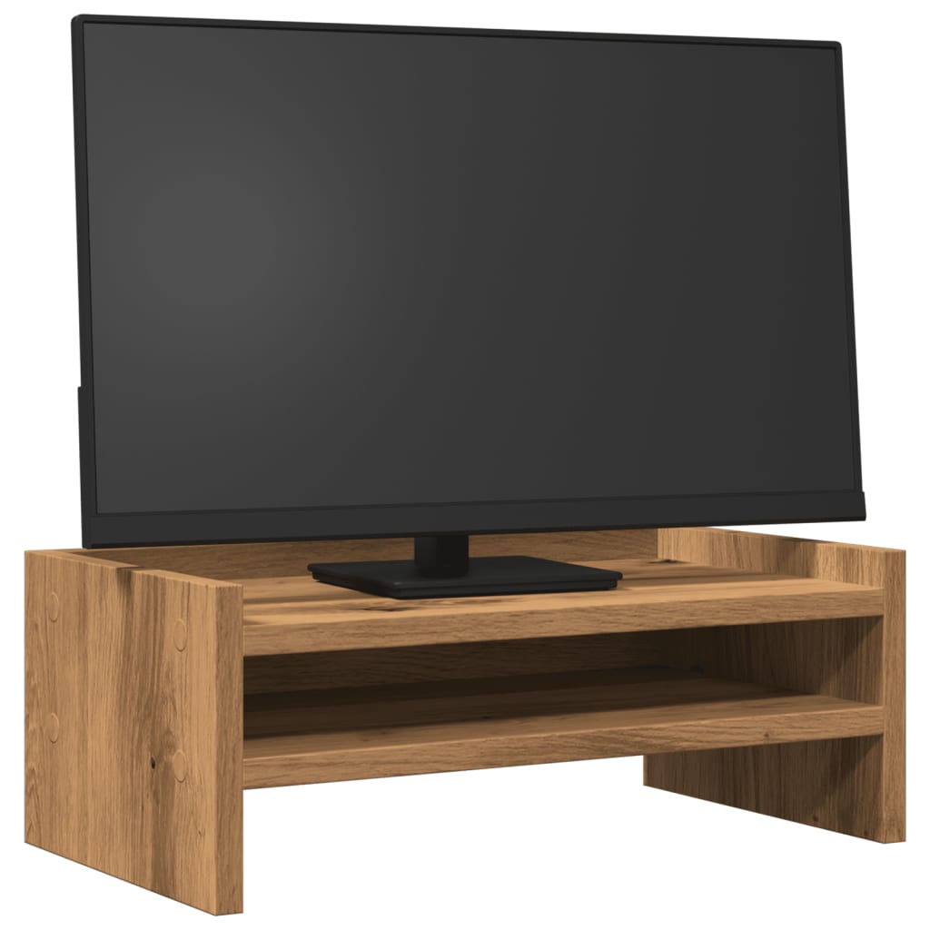 Vidaxl Monitor Stand 42x24x16 cm Colore in legno di legno elaborato