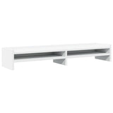 VIDAXL Monitor Standard 100x24x16 cm Bianco in legno elaborato