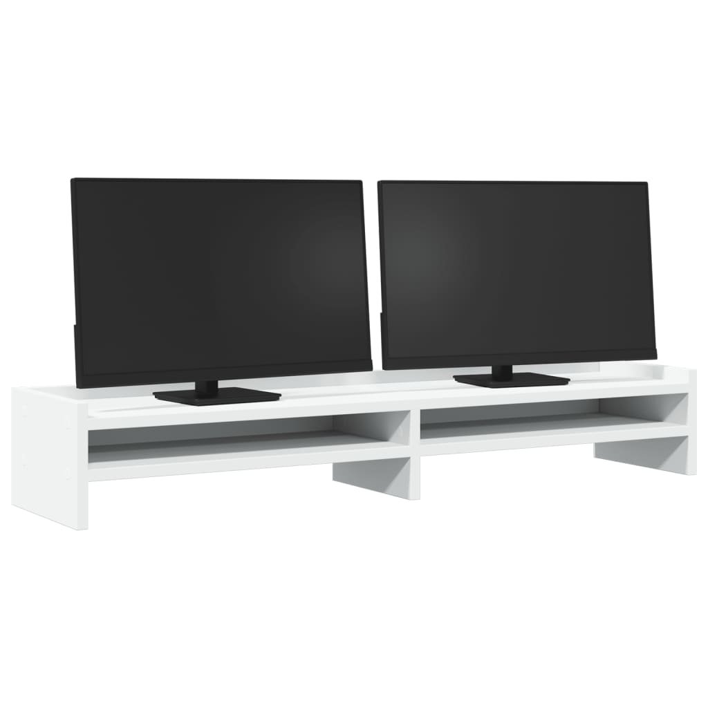 Vidaxl Monitor Standard 100x24x16 cm forarbejdet træhvide