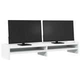 VidaXL Monitor standard 100x24x16 cm Processed wood white