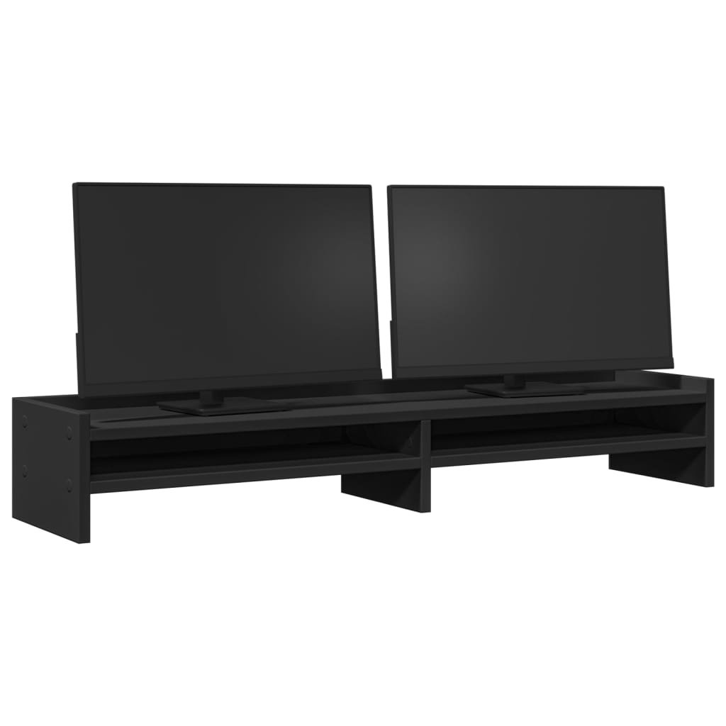 Vidaxl Monitor Standard 100x24x16 cm Behandlet tre svart