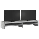 Vidaxl Monitor Standard 100x24x16 cm Zpracované dřevo šedé sonoma dub