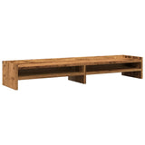 Vidaxl Monitor Standard 100x24x16 cm verarbeitetes Holz altes Holzfarbe