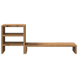 Vidaxl monitorstandaard met bureau-organizer hout artisanaal eiken