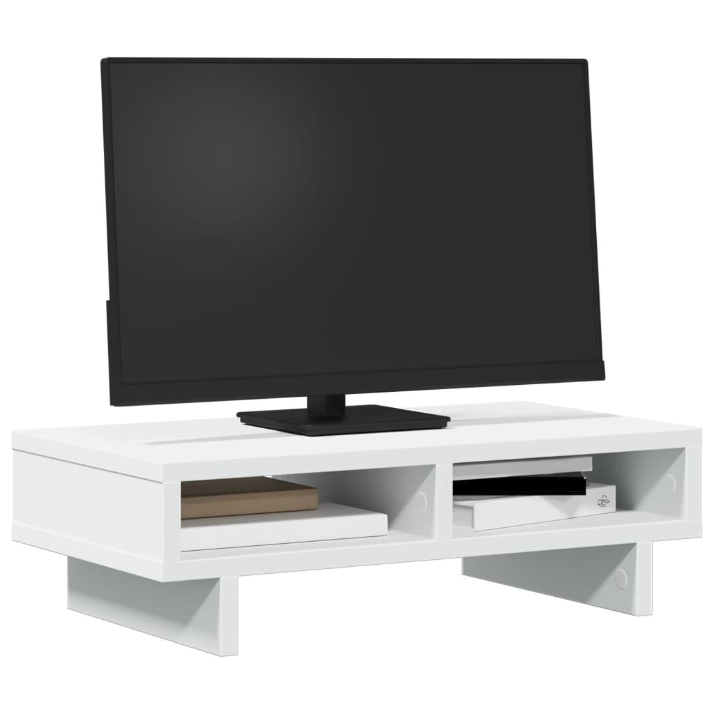 Vidaxl Monitor stands 50x27x15 cm Processed wood white