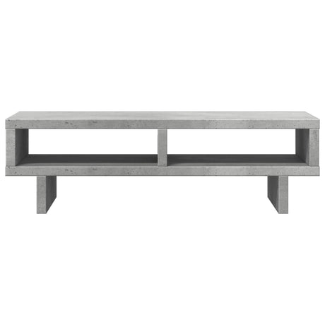 Vidaxl monitorstandaard 50x27x15 cm bewerkt hout betongrijs