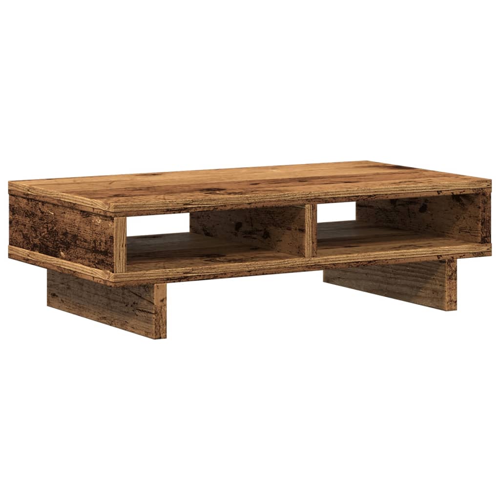 Le moniteur Vidaxl comprend 50x27x15 cm en bois transformé ancien en bois coloré