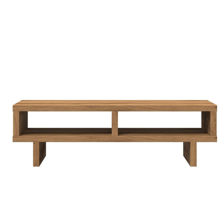 Vidaxl monitorstandaard 50x27x15 cm bewerkt hout artisanaal eikenkleur