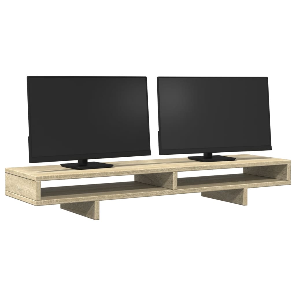 Vidaxl Monitor Standard 100x27x15 cm Behandlet tre Sonoma Oak -farget