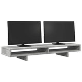 Vidaxl monitorstandaard 100x27x15 cm bewerkt hout betongrijs