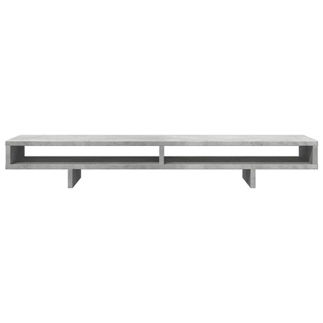Vidaxl monitorstandaard 100x27x15 cm bewerkt hout betongrijs