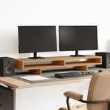 Vidaxl monitorstandaard 100x27x15 cm bewerkt hout artisanaal eiken