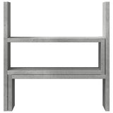 Vidaxl bureau organiser 40x17x41 cm bewerkt hout betongrijs