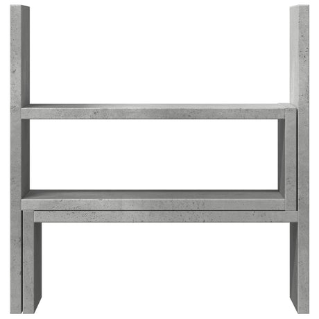 Vidaxl bureau organiser 40x17x41 cm bewerkt hout betongrijs