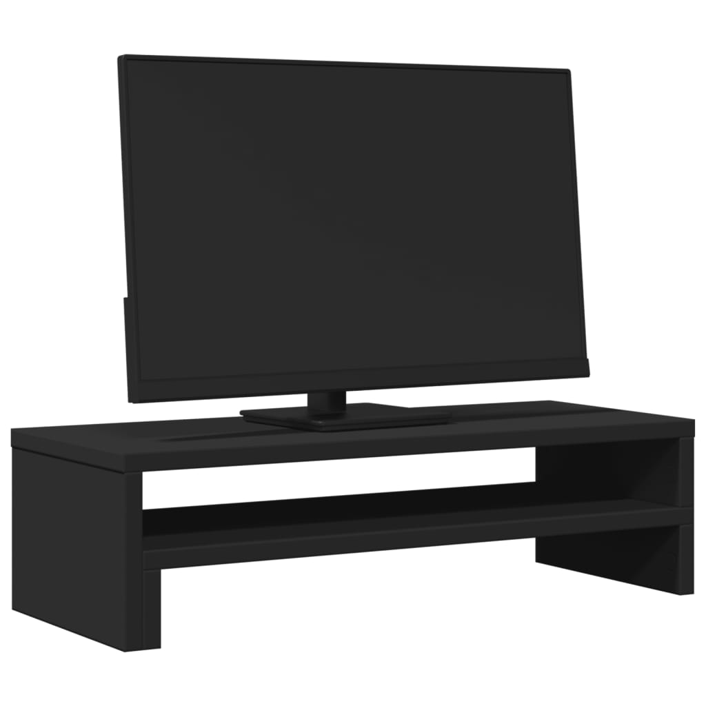 Vidaxl Monitor Standard 54x22x15 cm zpracované dřevo černé