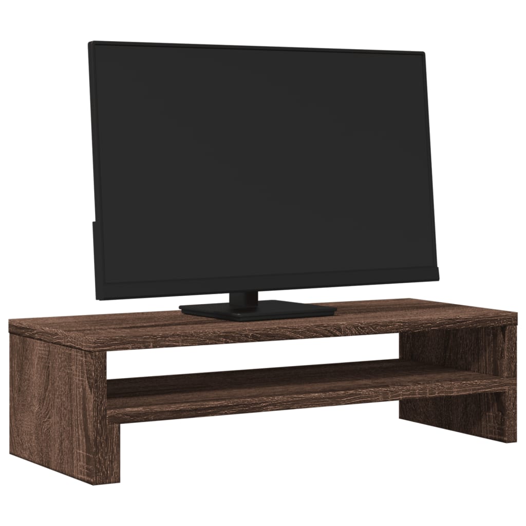 Vidaxl Monitor Standard 54x22x15 cm de madera procesada de roble de madera de color coloreado