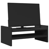 Vidaxl Monitor steht 50x27x10 cm verarbeitetes Holzschwarz